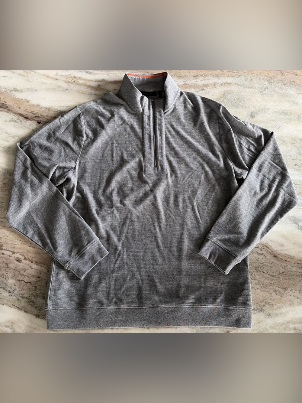 Kjus Inverness Midlayer 1/4 Half Zip Grey Golf Long Sleeve Pullover Men’s 2XL